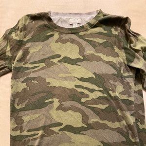 J. Crew GUC Teddy Camo M cotton